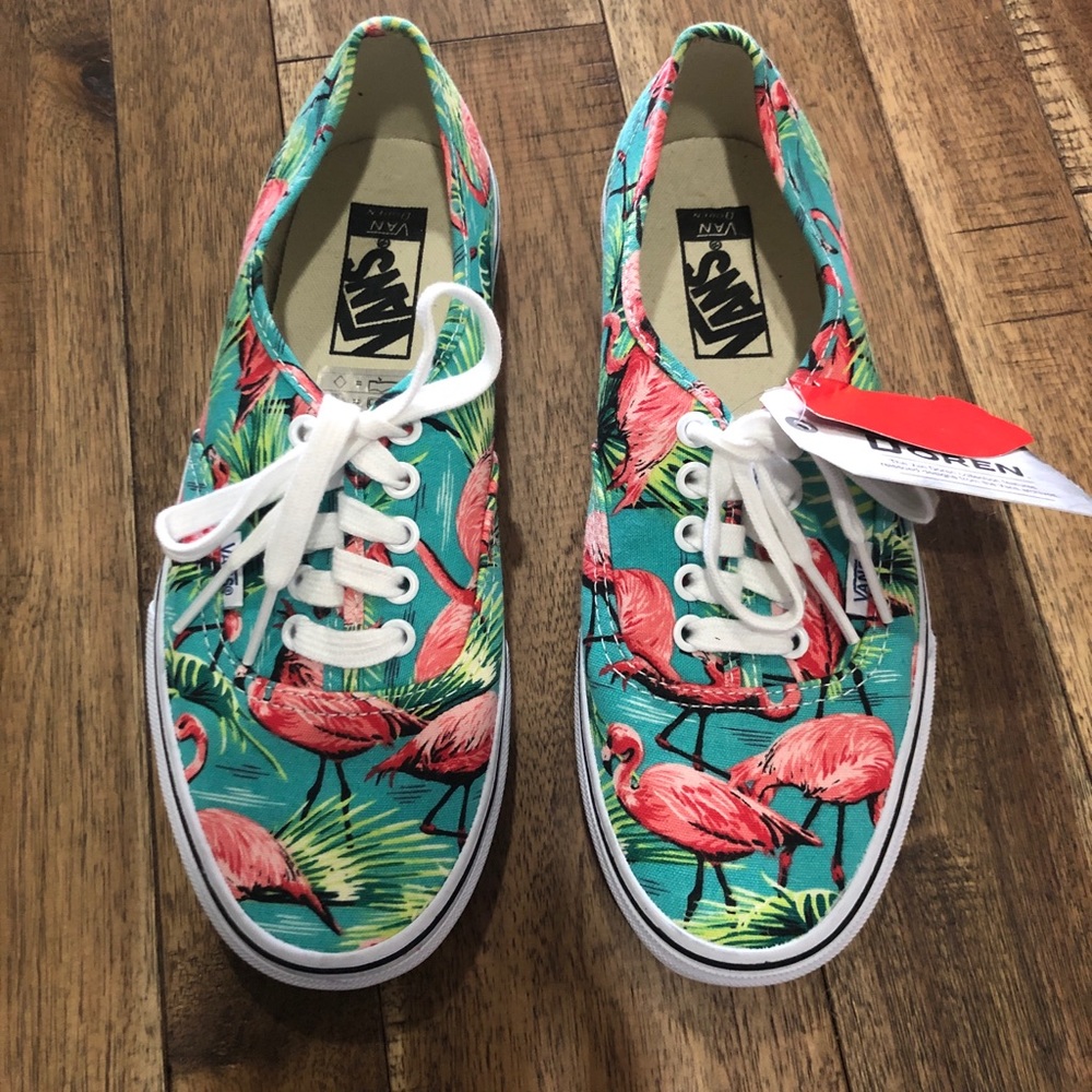 Flamingo Vans (New!) Size 9 (women’s)/ 7.5 (men’s)